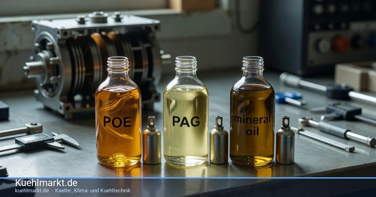 Kältemaschinenöl auswählen: POE, PAG oder Mineralöl