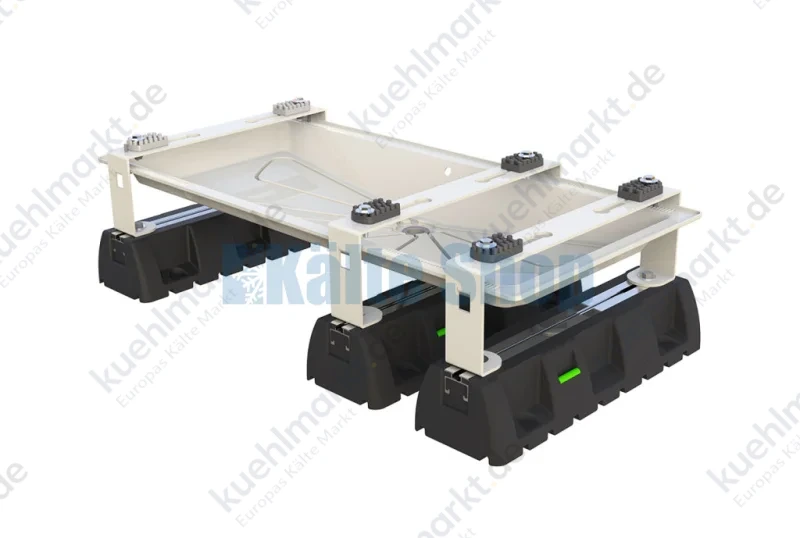 Bodenkonsole Infinity TRIO m. Dämpfungssockel & BLUE RIVER Kondensatwanne 1250x520mm Tecnosystemi
