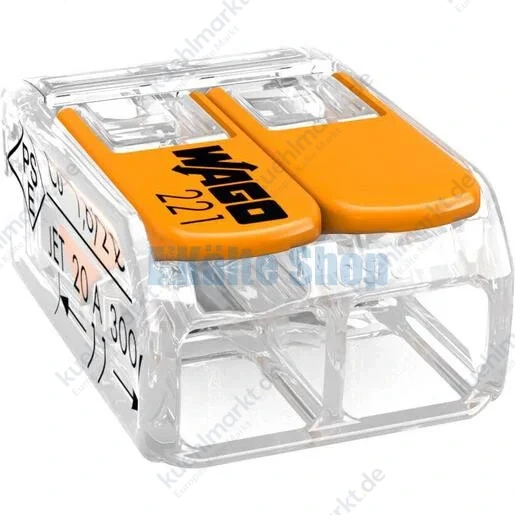 Bügel-Steckklemme 2-Leiter COMPACT 0,14-4mm² Wago
