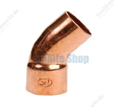 Cu Bogen IA 45° 22mm