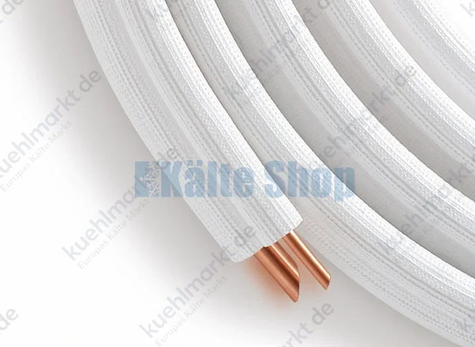 Isoliertes Kupferrohr 1/4"*3/8" TWIN 20m Bund Cuprumfoma