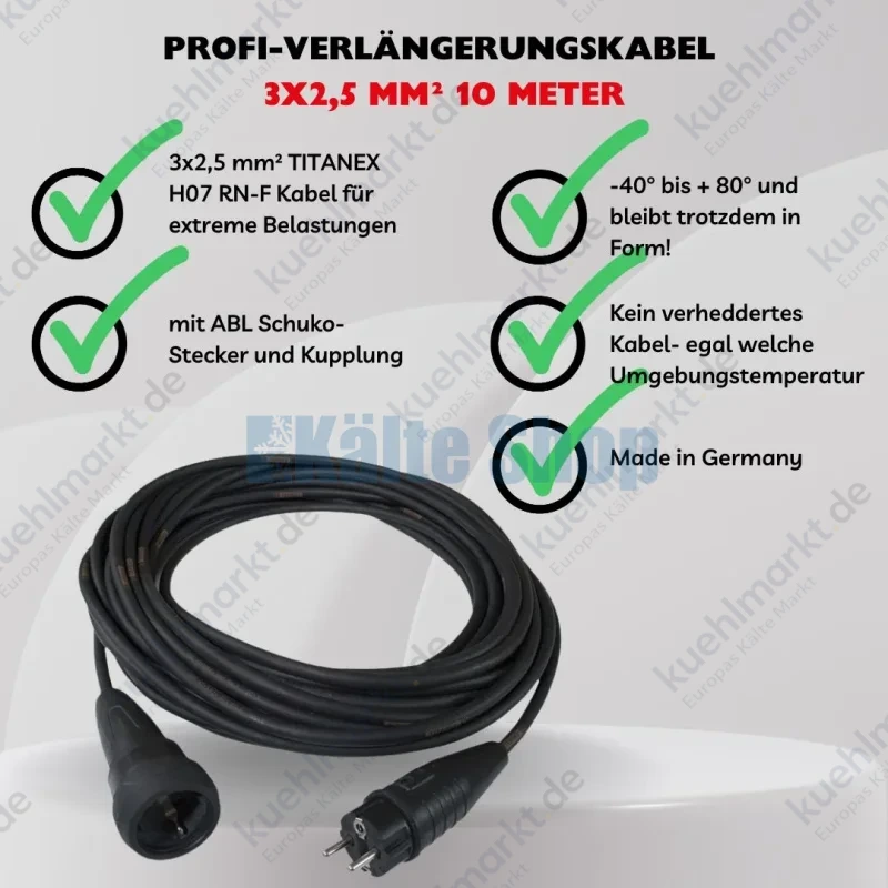 Verlängerungskabel 3x2,5mm 10m 300210 Schabus