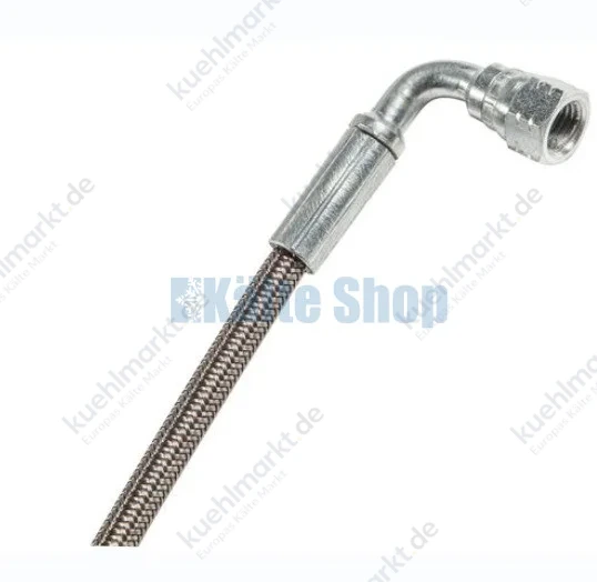 Füllschlauch Inox CO2 1000mm 1/4"SAE 90° COSL/4-4/1000 Wigam