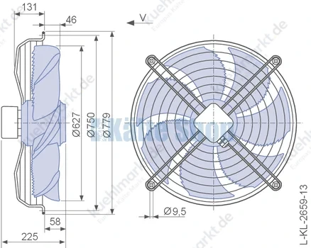 Axialventilator FN063-SDK.4I.V7P1 Ziehl Abegg