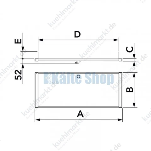 Metallkondensatwanne 820x340 Tecnosystemi