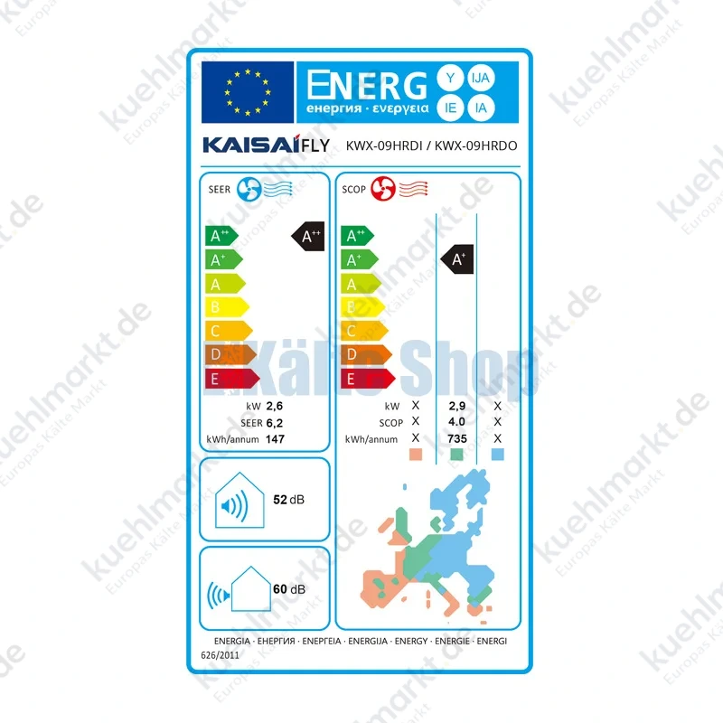 Klimaanlage 3,5kW FLY KWX-12KRH Kaisai