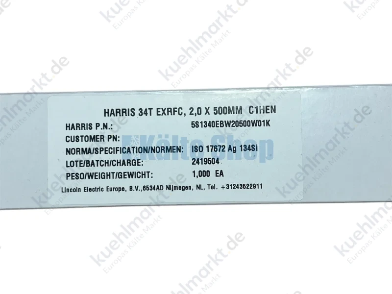 Hartlot 34T EFC (34% AG) ummantelt 1kg Harris
