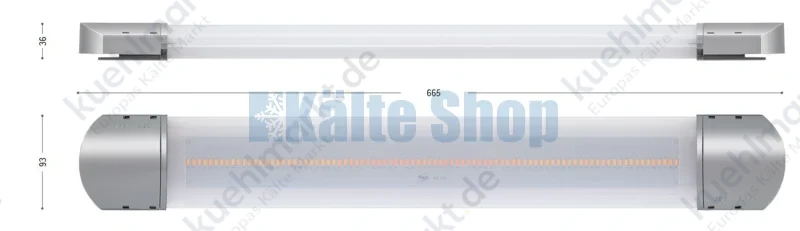 Deckenleuchte f. Kühlräume Expert Led 60cm Pego