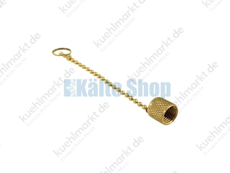 Messingkappen an Kette 1/4
