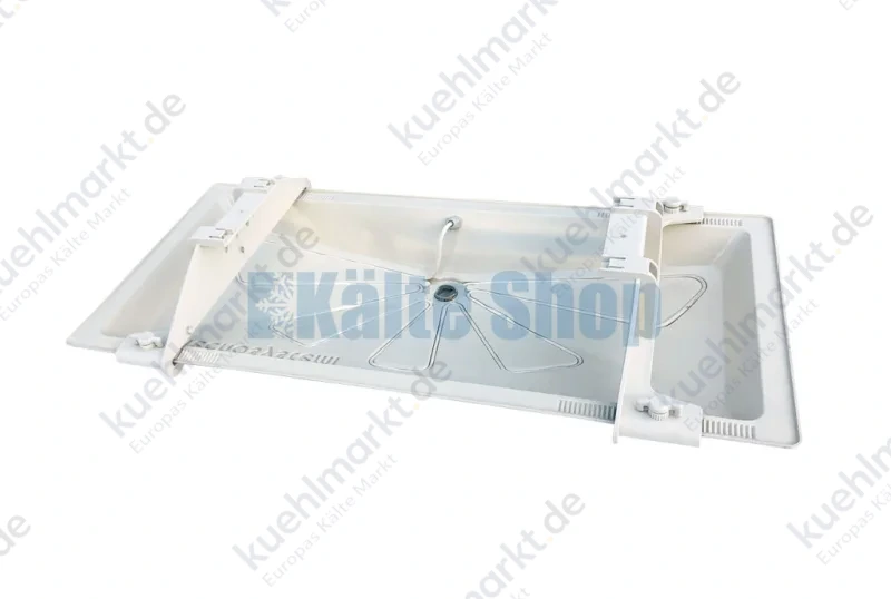 Kondensatwanne beheizt 6m m. Haltebügeln BLUE RIVER 850x400mm RAL9002 Tecnosystemi