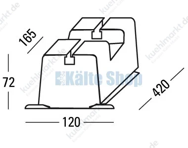 Bodenkonsole 420mm Niccons
