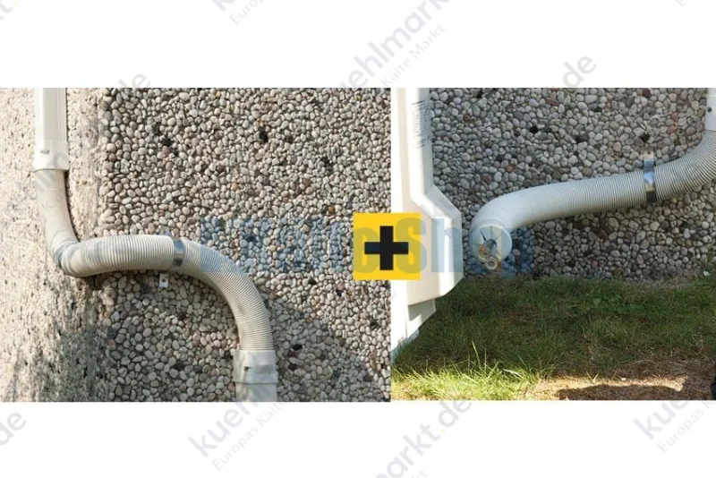 Flexibles Verbindungsstück 70x65mm elfenbein