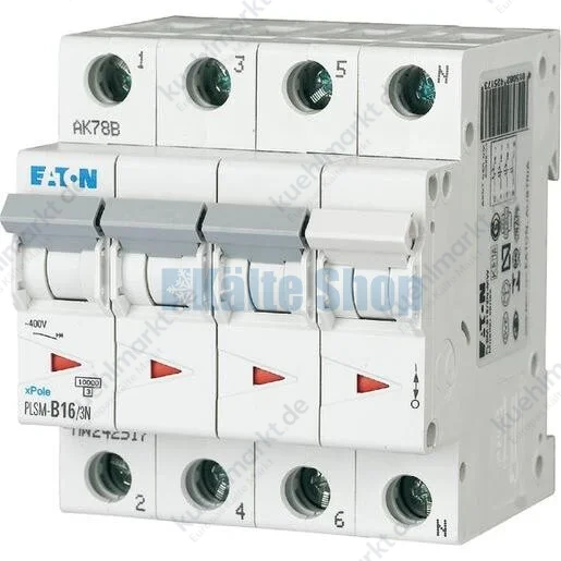 Leitungsschutzschalter 16A 3-polig+N C-Char Eaton