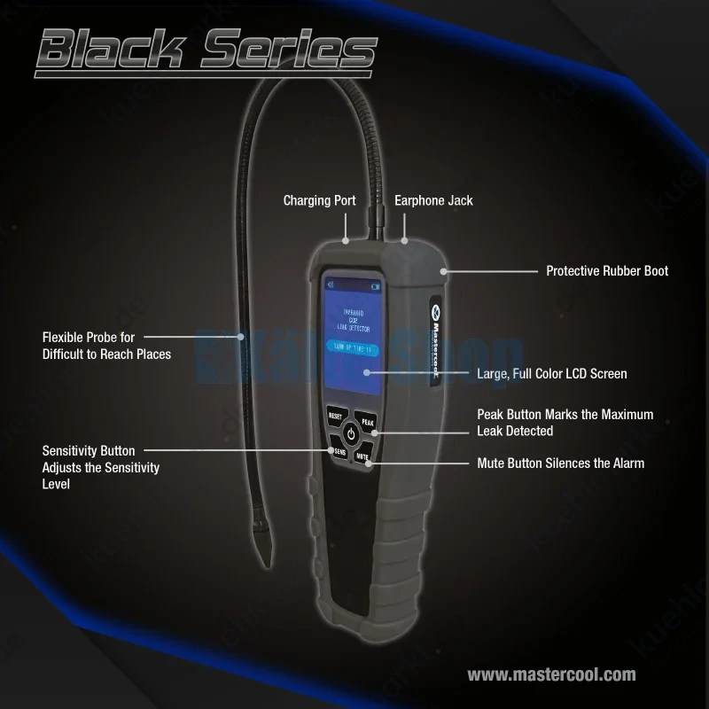 Lecksuchgerät Black Series CO2 55745 Mastercool