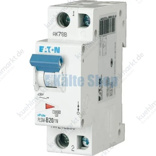 Leitungsschutzschalter 20A 1-polig+N C-Char Eaton