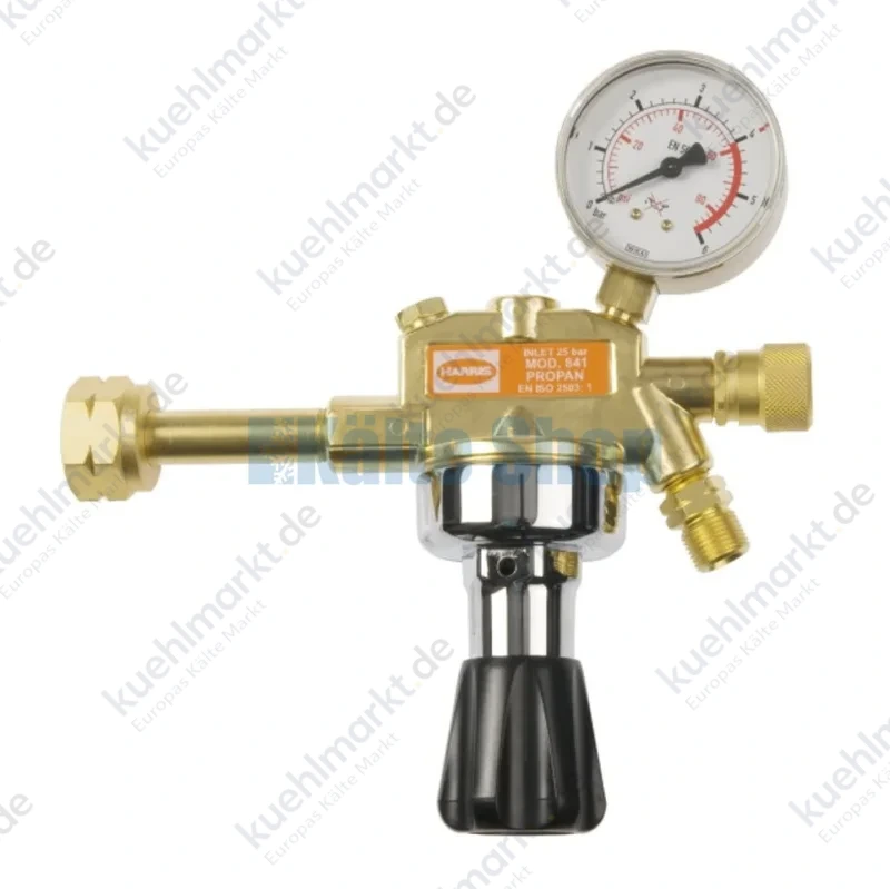 Propan Druckminderer 841 25/0-4bar W21,8xG1/14"LH-G3/8"LH Harris