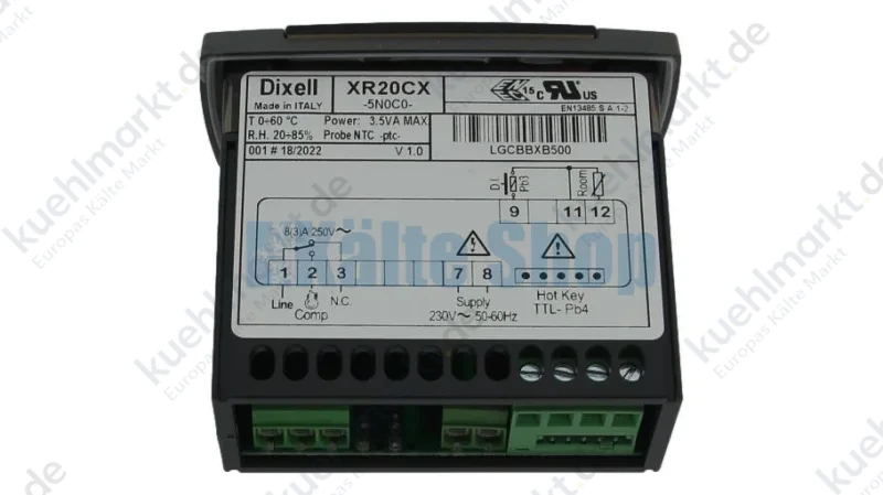 Kühlstellenregler XR20CX 230V/8A Dixell