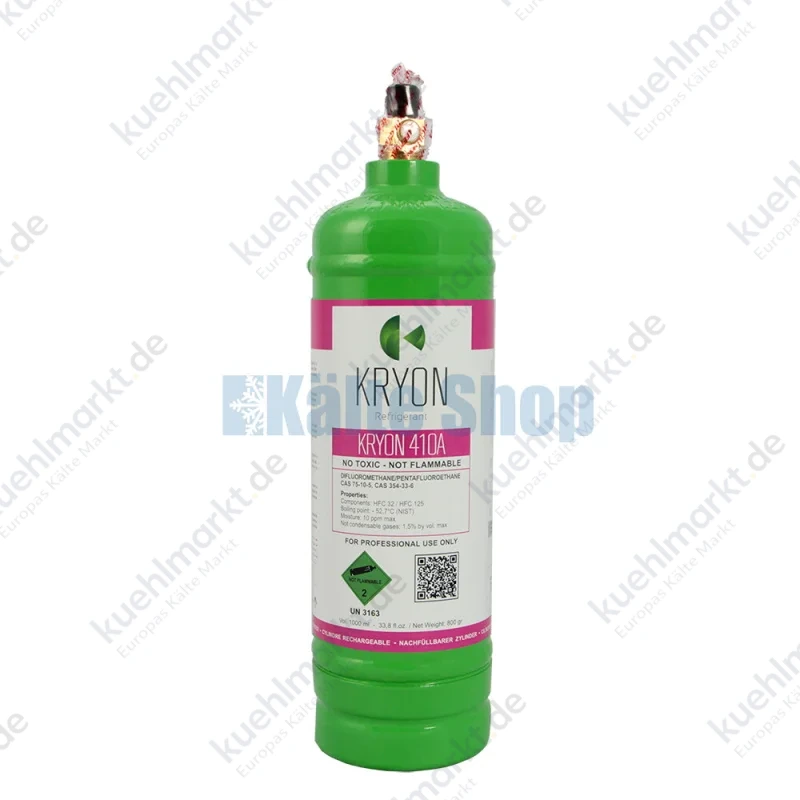 Kältemittel R410A 800g Hochdruckflasche