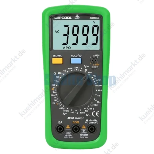 Digitales Multimeter ADM750 Wipcool