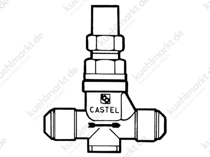 Castel Handabsperrventil 6410/3 5/8 UNF