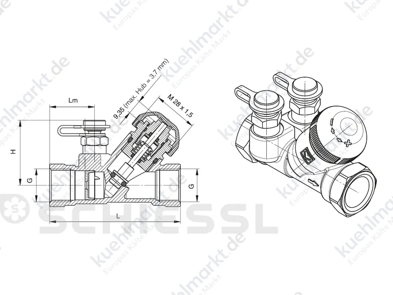 Herz Regel-u.Regulierventil 7217V-TS-V DN20