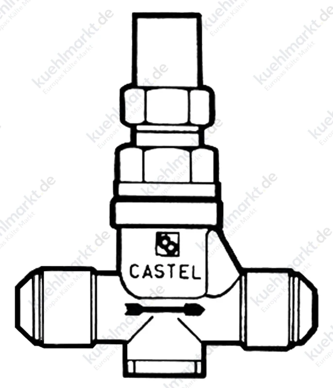 Castel Handabsperrventil 6410/6 1 1/16 UNF