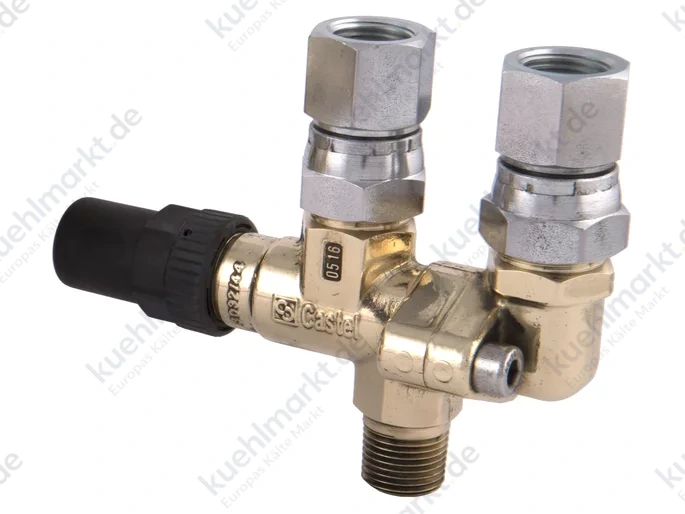Castel Wechselventil 3032N/32 3/8'' NPT x 1/4'' NPT 80 bar