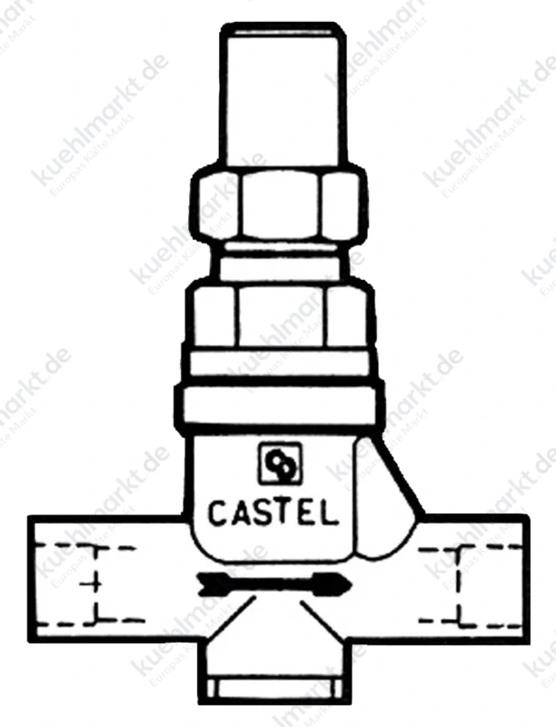 Castel Handabsperrventil 6420/5 16mm Löt