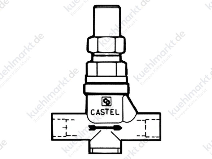 Castel Handabsperrventil 6420/M18 18mm Löt