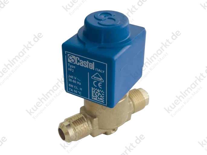 Castel Magnetventil m.Spule HF2 230V 1070/5A6 7/8''UNF (o.Stecker)