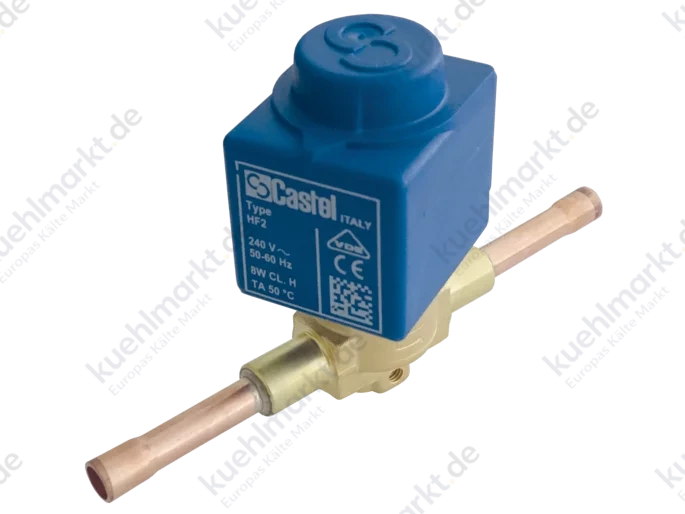 Castel Magnetventil m.Spule HF2 230V 1078/4A6 1/2'' Löt (ohne Stecker)
