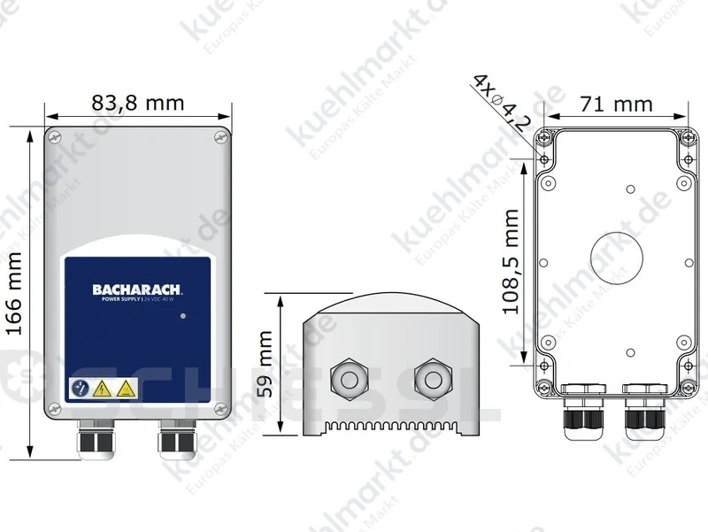 Bacharach Spannungsversorgung MGS 24V 40W für MGS-400 Serie