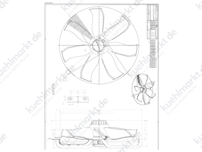 Güntner Ventilatoreinheit kompl. 400V VT01263 FN080-SDS.6N.V7P