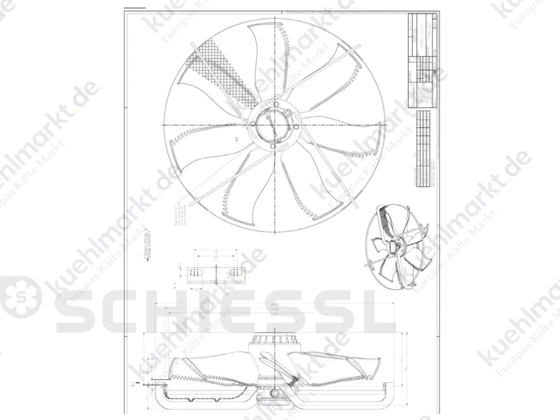 Güntner Ventilatoreinheit kompl. 400V VT01263 FN080-SDS.6N.V7P