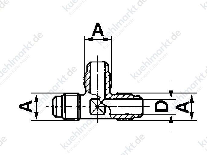 T-Stück TN 5/8''UNF