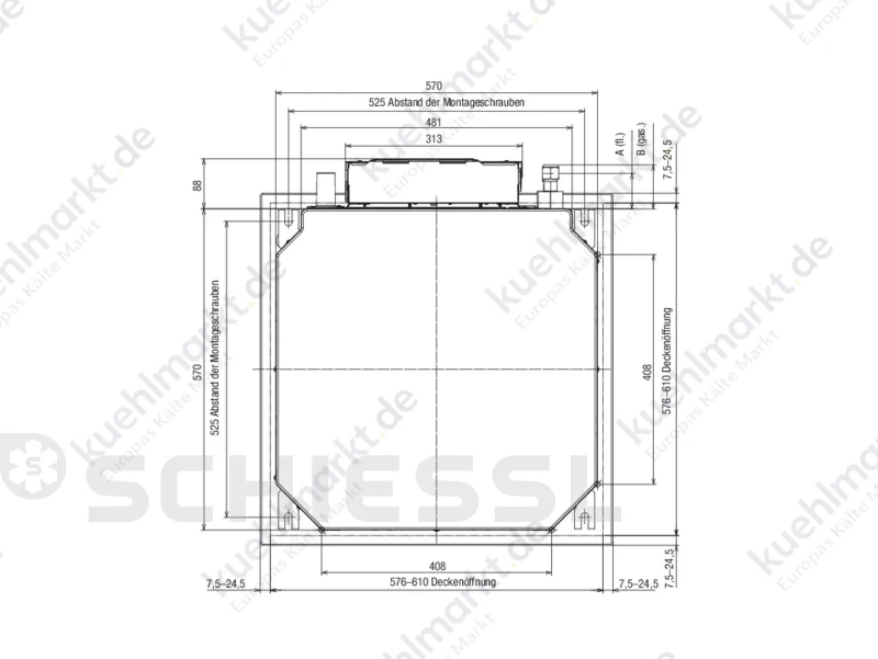 Mitsubishi Blende Deckenkassette SLP-2FA Kabel-FB
