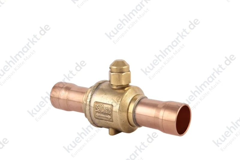 Castel Kugelabsperrventil R744 80bar 6570E/11 1-3/8''+35mm Löt o.Schrader