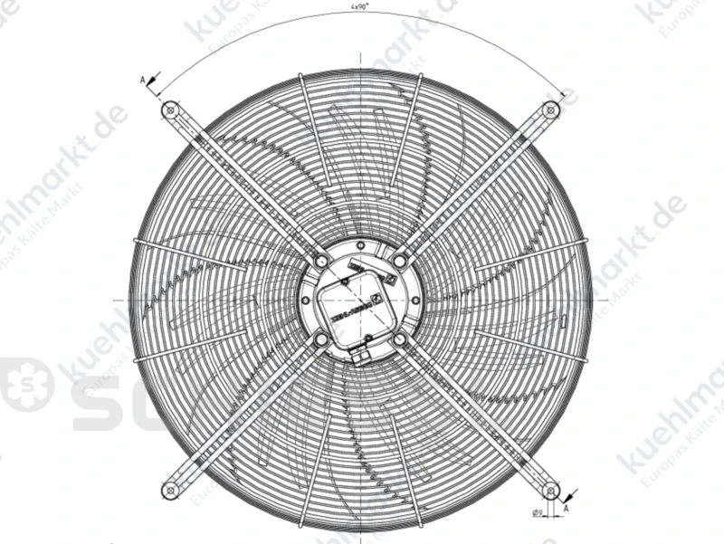 Güntner Ventilatoreinheit kompl. 400V VT01550 FN065_SDP.6F.V7P2 f. GVH/GVV