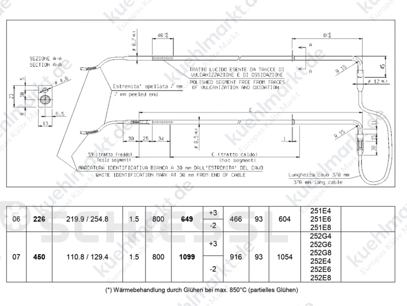 ECO Rohrheizkörper NL Block 650mm 226W f.GCE MN 284306