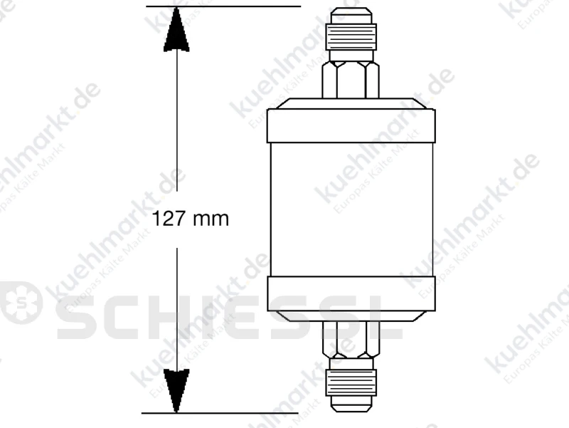 AC+R Ölfilter 45bar SH-9105 5/8''UNF 10mm Bördel