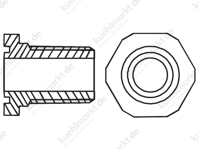 Alco Adapter für OM3/OM4/OW4 OM0-CCA 3/4'' Einschraub