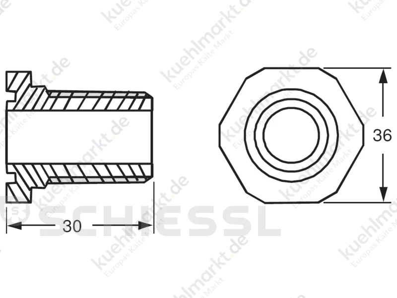 Alco Adapter für OM3/OM4/OW4 OM0-CCA 3/4'' Einschraub