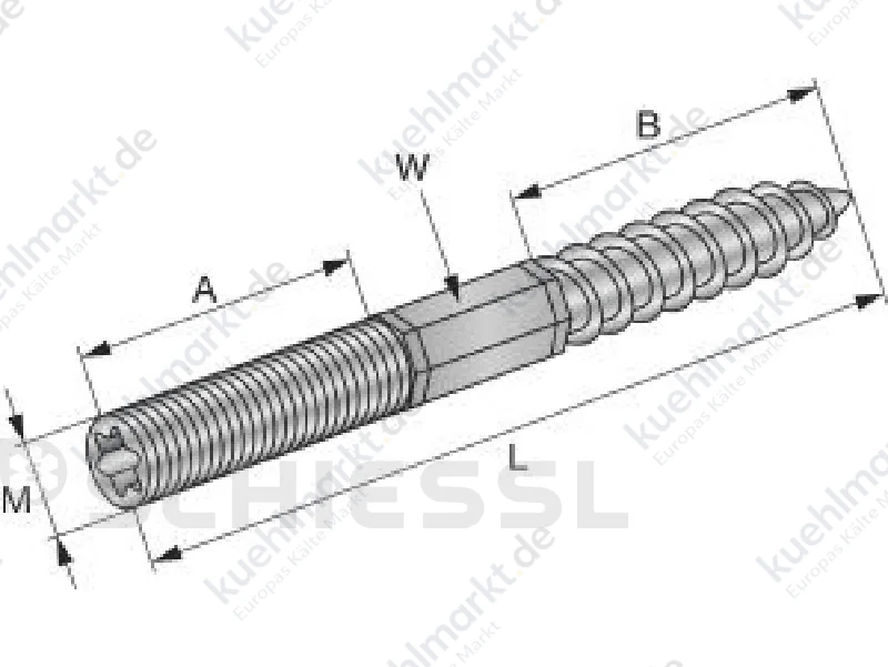 Hilti Stockschraube o.Bund ST-S M10x150