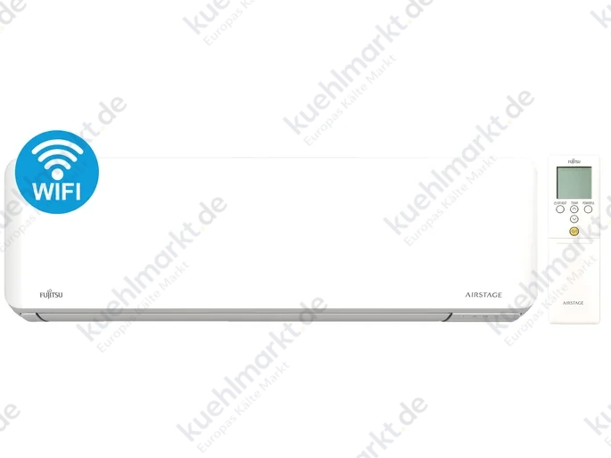 Fujitsu Kompakt Wandmodell - Wlan ASEH07KMCG - R32 - inkl. Fernbedienung