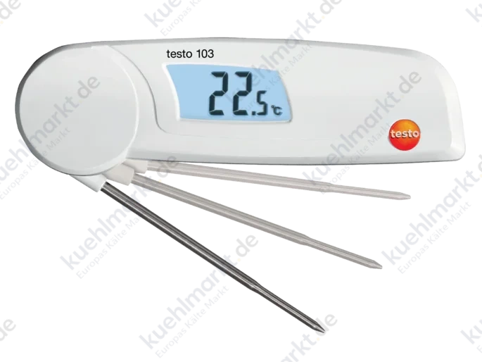 Testo Mini-Klappthermometer testo 103 m. digitalem Display 0560 0103