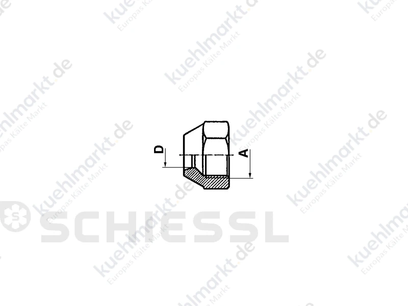 Überwurfmutter KM 7/8''UNF 15mm
