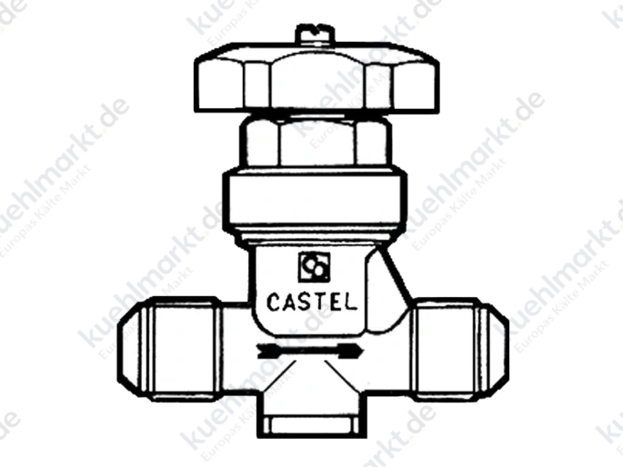 Castel Membranabsperrventil 6210/3 5/8 UNF