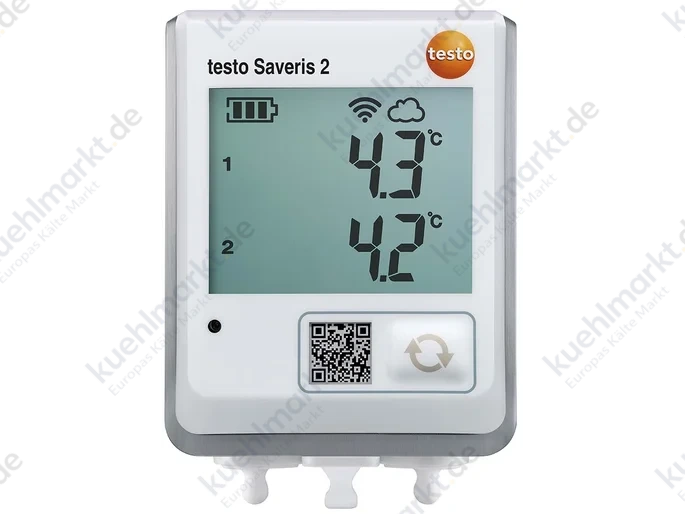 Testo Funk-Datenlogger mit Displ. Testo Saveris 2-T2 für 2 ext. NTC Fühler