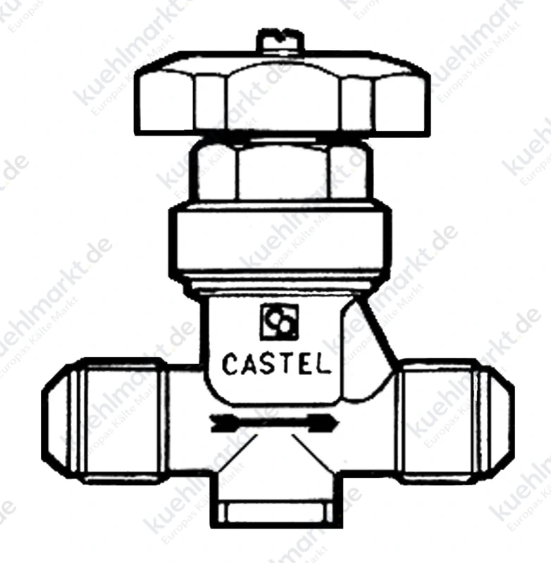 Castel Membranabsperrventil 6210/6 1 1/16 UNF