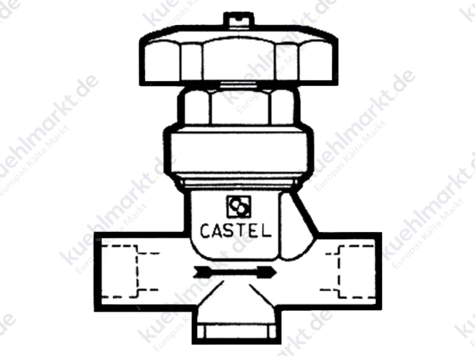 Castel Membranabsperrventil 6220/4 1/2'' Löt